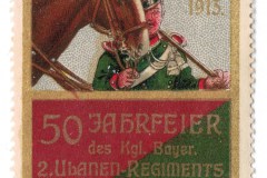 Reklamemarke-Postkarte-Ulanen-Ansbach