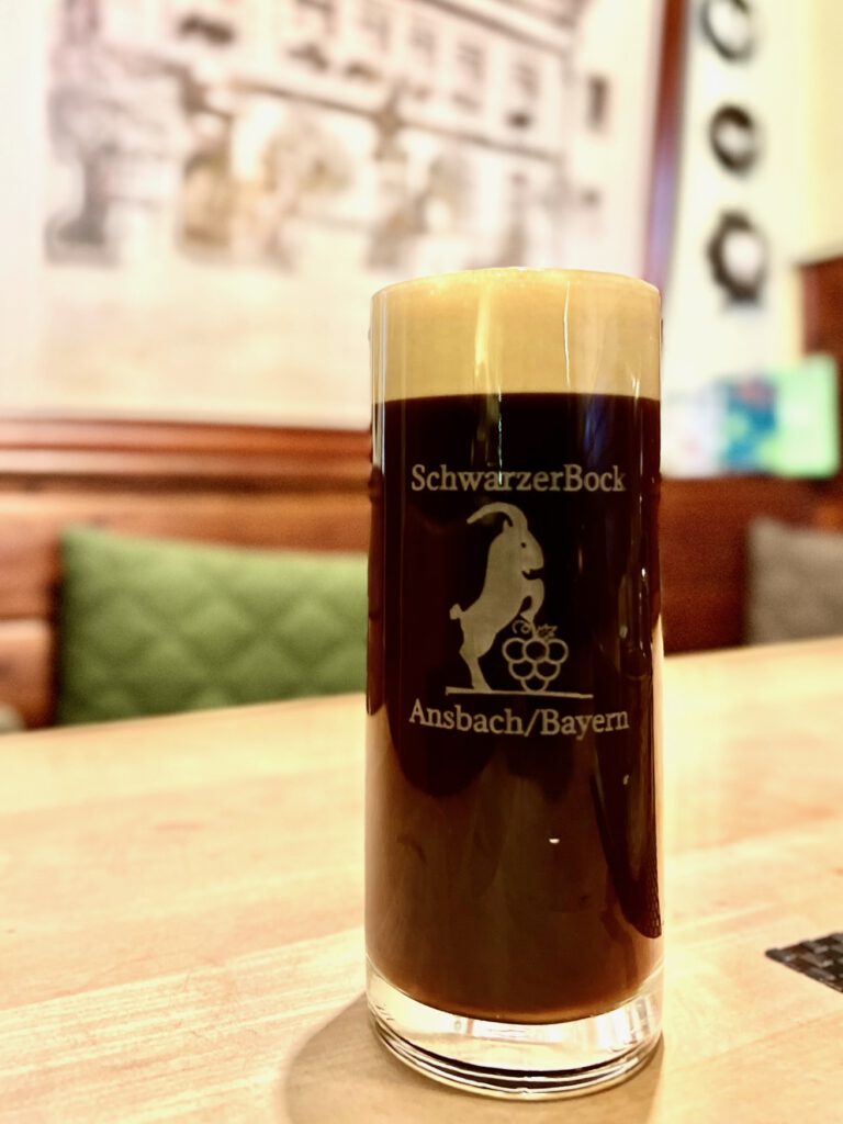 Ansbacher Bier gebraut im SchwarzerBock in Bio