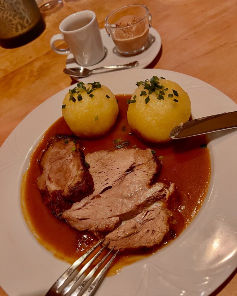 Mittagsmenü KW18 Schweinsbrten Espresso Eis SchwarzerBock Ansbach