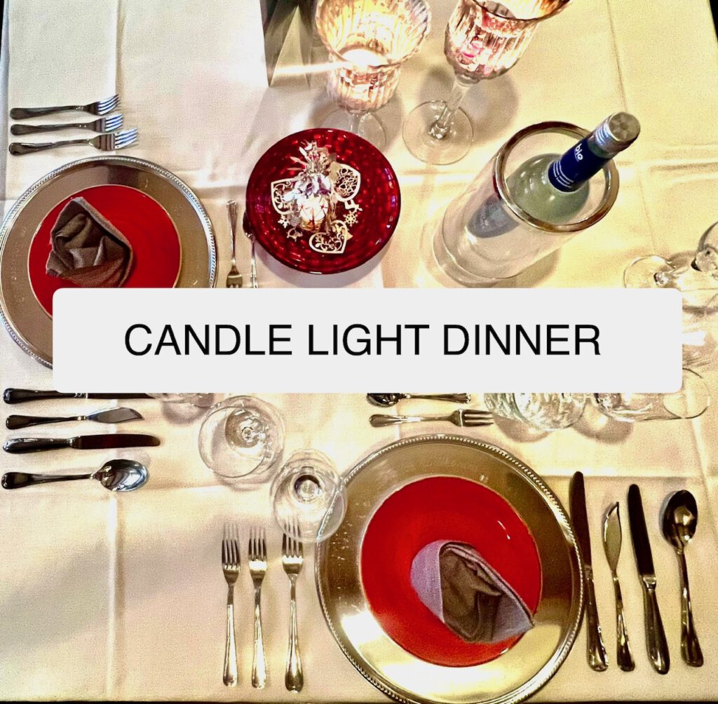 Candle Light Dinner Schwarzer Bock